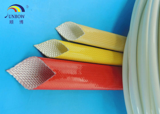 Κίνα Waterproof Polyurethane Fiberglass braided Insulation electrical sleeving For F grade electric motor#SB-PUGS προμηθευτής