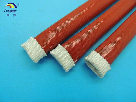 Κίνα Κόκκινη ταυτότητα 10MM εκτάσιμο πλεγμένο Sleeving που ντύνεται με τη ρητίνη -60℃ ~ 180℃ σιλικόνης προμηθευτής