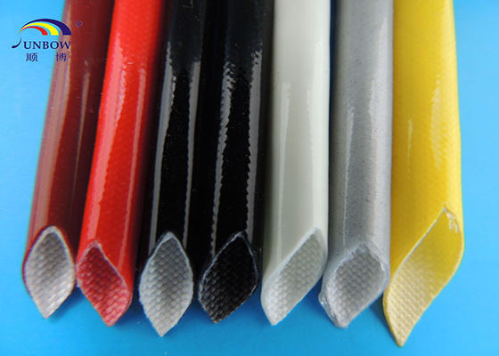 Κίνα Μόνος-εξαλείψιμο σιλικόνης φίμπεργκλας μανίκι μόνωσης σωληνώσεων πυριτίου χρώματος Sleeving πολυ προμηθευτής