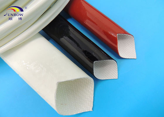 Κίνα Ηλεκτρικό λουστραρισμένο καλώδια φίμπεργκλας Sleeving σιλικόνης/μανίκι μόνωσης γυαλιού ινών προμηθευτής