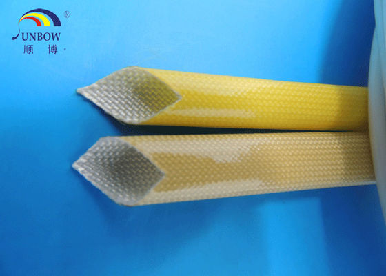 Κίνα 0.5-35mm Heat resistance and good electrical Polyurethane (PU) amber fiberglass sleeve for F grade machinery προμηθευτής